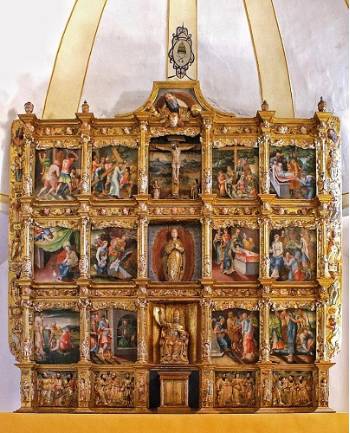 Retablo de la iglesia parroquial de Vallecillo