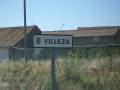 Señal a la entreda del pueblo de Villeza